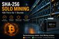 SHA-256 Solo Mining – 100 TH/s für 1 Stunde